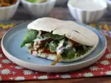 Resepti Kanan shawarma ilmakeittimessä, pitaleipä ja tahinikastike