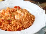 Resepti Orzo-pasta tomaateilla ja katkaravuilla risoton tapaan