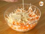 Amerikkalaistyylinen coleslaw (kaali- ja porkkanasalaatti) - Valmistelu askel 4