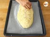 Fougasse pekonilla ja sipulilla - Valmistelu askel 9