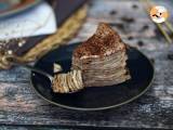 Tiramisu-tyylinen pannukakkukakku kahvin ja kaakaon kera - Valmistelu askel 8