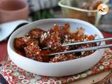 Korealaista paistettua kanaa mausteisella gochujang-kastikkeella - Dakgangjeong - Valmistelu askel 10