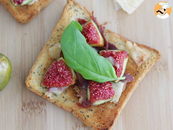 Bruschetta viikunoiden, parmesaanin ja parmankinkun kanssa - kuva 3