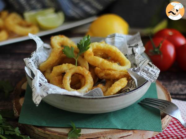 Calamares a la romana - taikinaan paneroitu kalmari - kuva 2