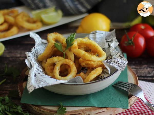 Calamares a la romana - taikinaan paneroitu kalmari - kuva 4