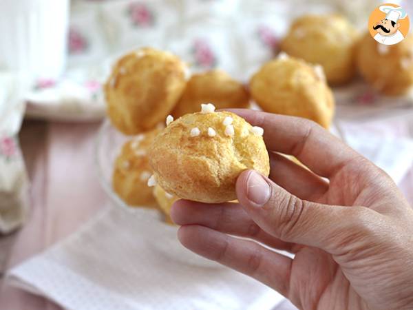 Chouquettes, choux helmisokerilla höystetty - kuva 4