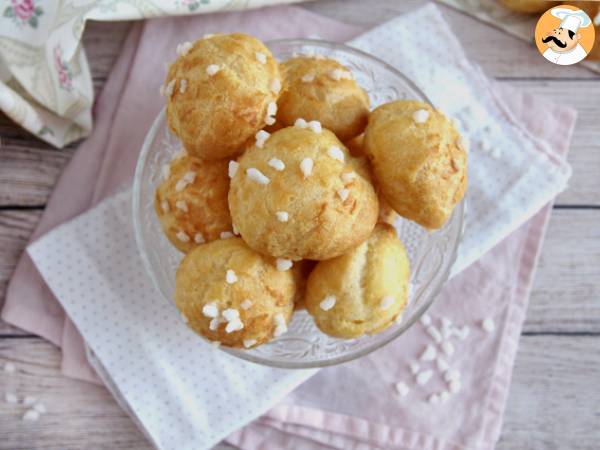 Chouquettes, choux helmisokerilla höystetty - kuva 5