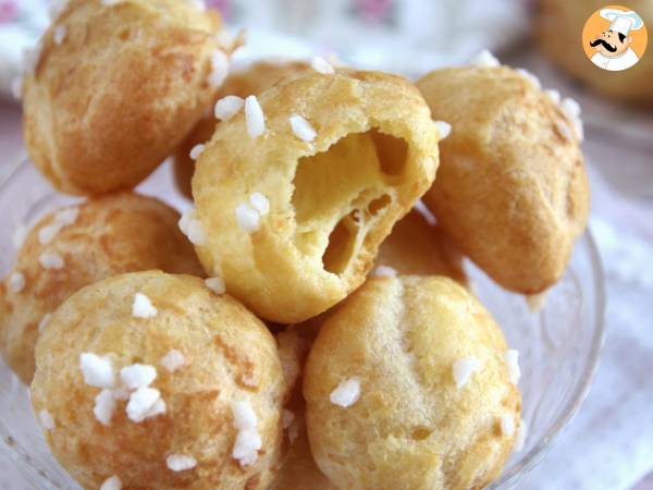 Chouquettes, choux helmisokerilla höystetty - kuva 6