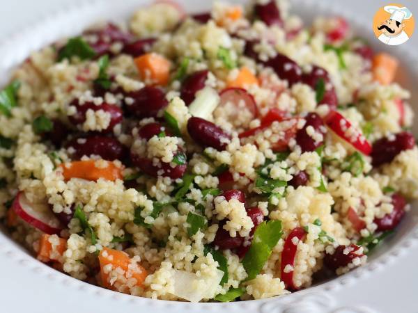 Couscous-salaatti on yksinkertainen, terveellinen ja värikäs alkuruoka! - kuva 2