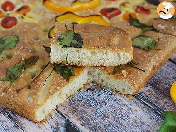 Focaccia kukat - focaccia taide