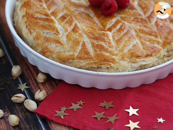 Frangipane-vadelma-pistaasipähkinä galette des rois - kuva 2