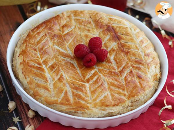 Frangipane-vadelma-pistaasipähkinä galette des rois - kuva 4