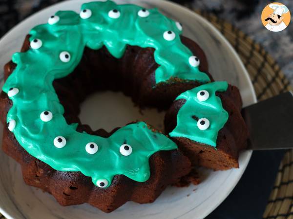 Halloween Bundt-kakku, suussa sulava suklaa bundt-kakku - kuva 5