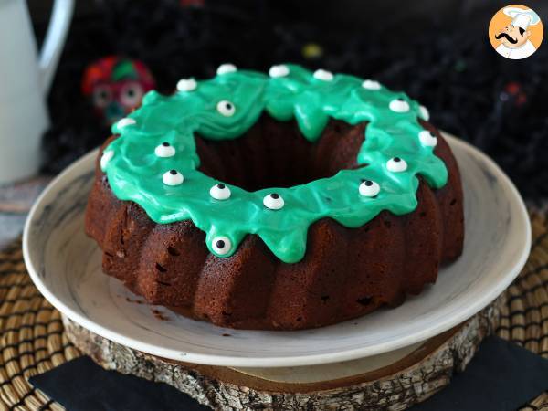 Halloween Bundt-kakku, suussa sulava suklaa bundt-kakku - kuva 6