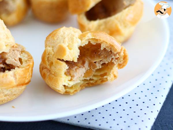 Hanhenmaksan ja sipuliconfitin choux-leivonnaiset - kuva 4