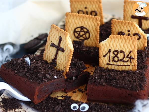 Hautausmaan brownie Halloweenin kunniaksi - kuva 4