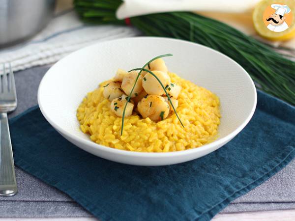 Kampasimpukoiden risotto sahramin kera - kuva 2