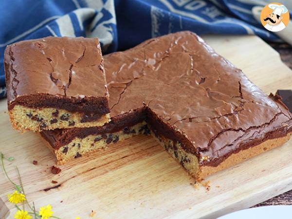 Keksi- ja brownie-kakku sopii täydellisesti välipalaksi! - kuva 2