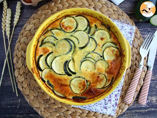 Kesäkurpitsaa ja vuohenjuustoa Clafoutis