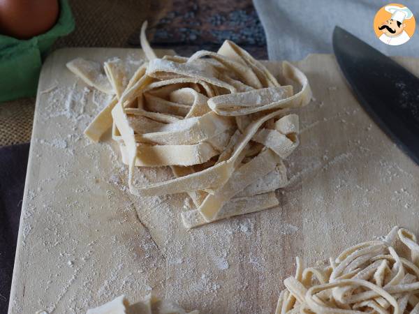 Kotitekoinen tagliatelle, menettely selitetään vaihe vaiheelta - kuva 5