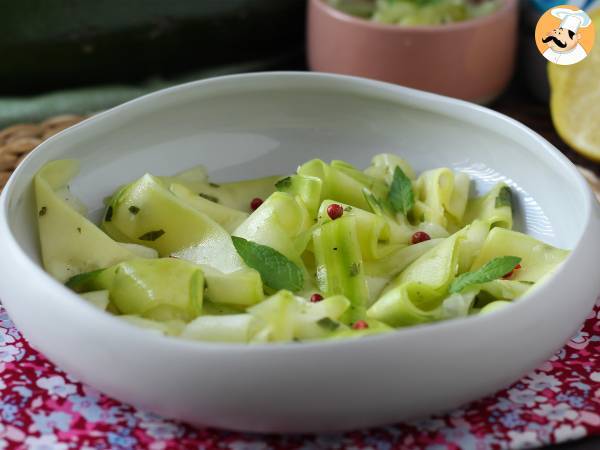 Marinoidut kesäkurpitsat, täydellinen vihannescarpaccio kesään! - kuva 3