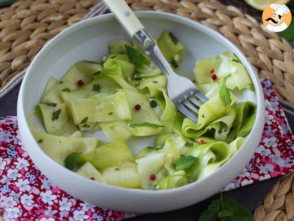 Marinoidut kesäkurpitsat, täydellinen vihannescarpaccio kesään! - kuva 5