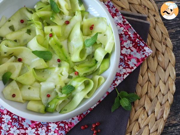 Marinoidut kesäkurpitsat, täydellinen vihannescarpaccio kesään! - kuva 6