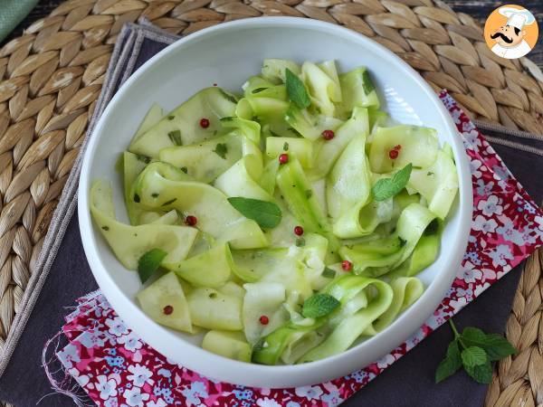 Marinoidut kesäkurpitsat, täydellinen vihannescarpaccio kesään! - kuva 7