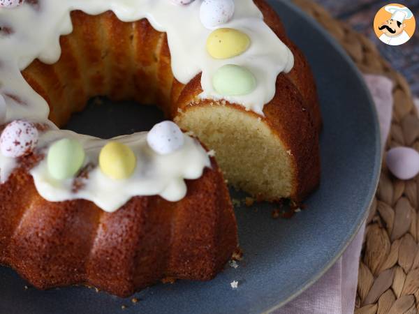 Pääsiäisen sitruuna-valkosuklaa Bundt-kakku - kuva 5