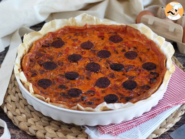 Paprika- ja chorizo-quiche - kuva 3