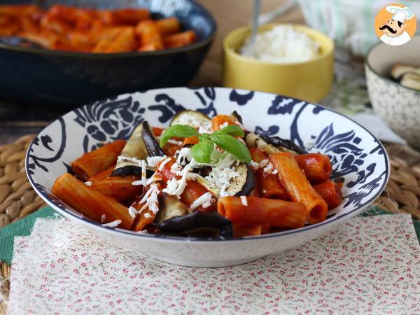 Pasta Siciliana munakoisolla, helppo ja kevyt versio - Pasta alla Norma - kuva 6