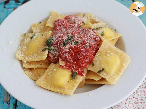 Ricotta ravioli, vaiheittainen resepti