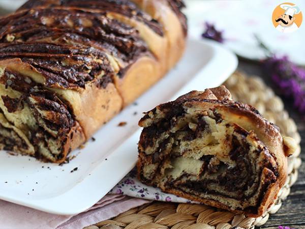 Suklaa- ja hasselpähkinä-babka - kuva 2