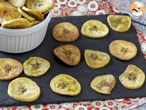 Uunissa paistetut plantain-lastut