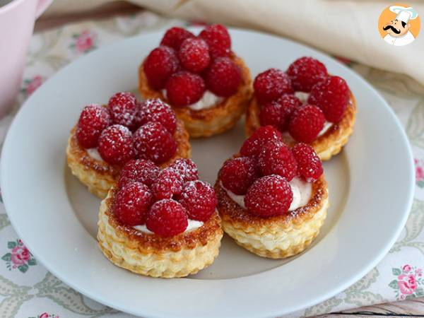 Vadelmat ja mascarpone vol au vent -jälkiruoka - kuva 3