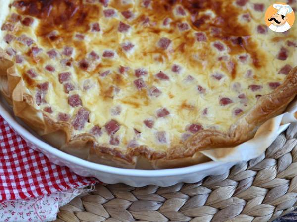 Vähärasvainen quiche kinkulla, juustolla ja jogurtilla! - kuva 4